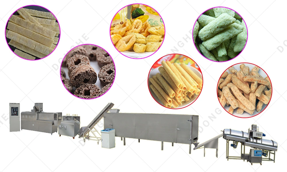 Hot Sale Twin Screw Extruder for Cheese Puffs Food Machine Made in China Low Price Factory Manufacturer